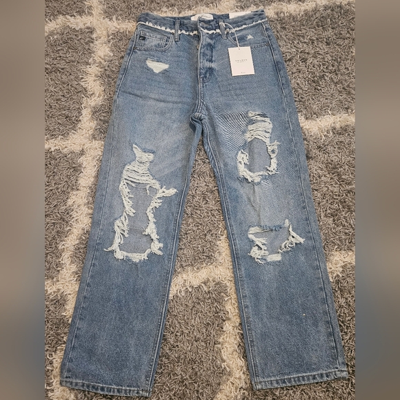 Kancan Sylvie Ultra High Rise 90's Boyfriend Jeans Size- 7/27 - Picture 7 of 9
